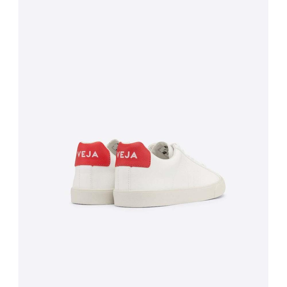 Men's Veja ESPLAR CHROMEFREE Sneakers White/Red | ZA 307KOR